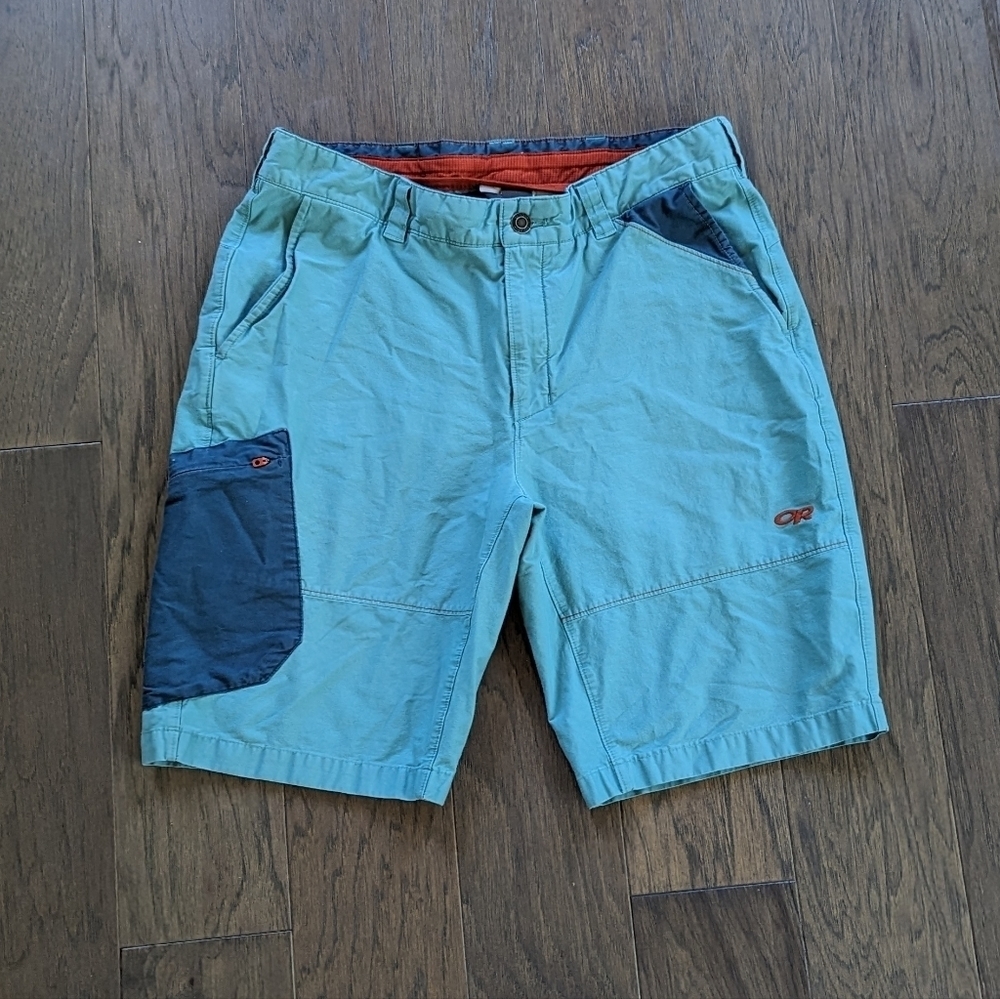 Outdoor Research Blue Board Shorts Swim Trunks Mens Size 34